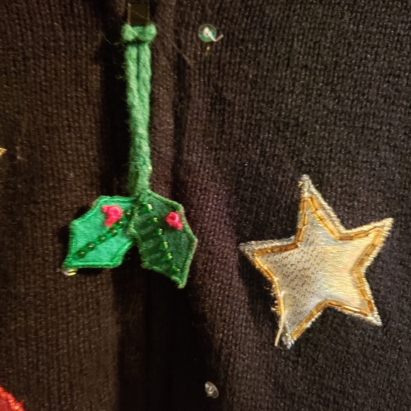 "Ugly Christmas Sweater by Tiara International Christmas Collection in size Med - Picture 4 of 6